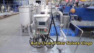 Self Cleaning Filter for High Viscosity Liquids