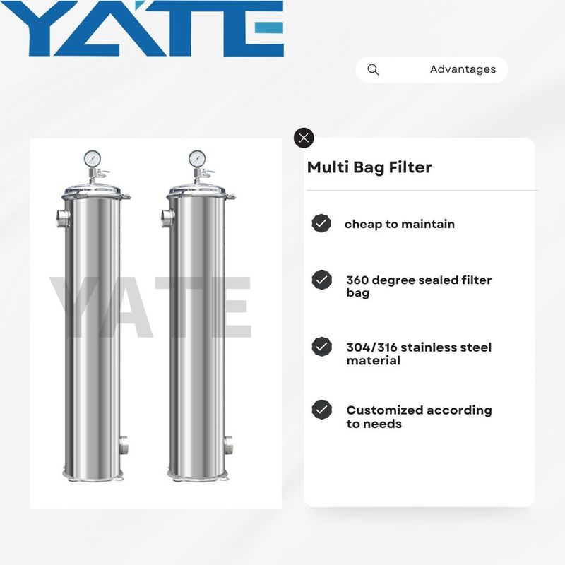 Liquid Filtration Single Bag Filter Housing Sock Filter Housing For