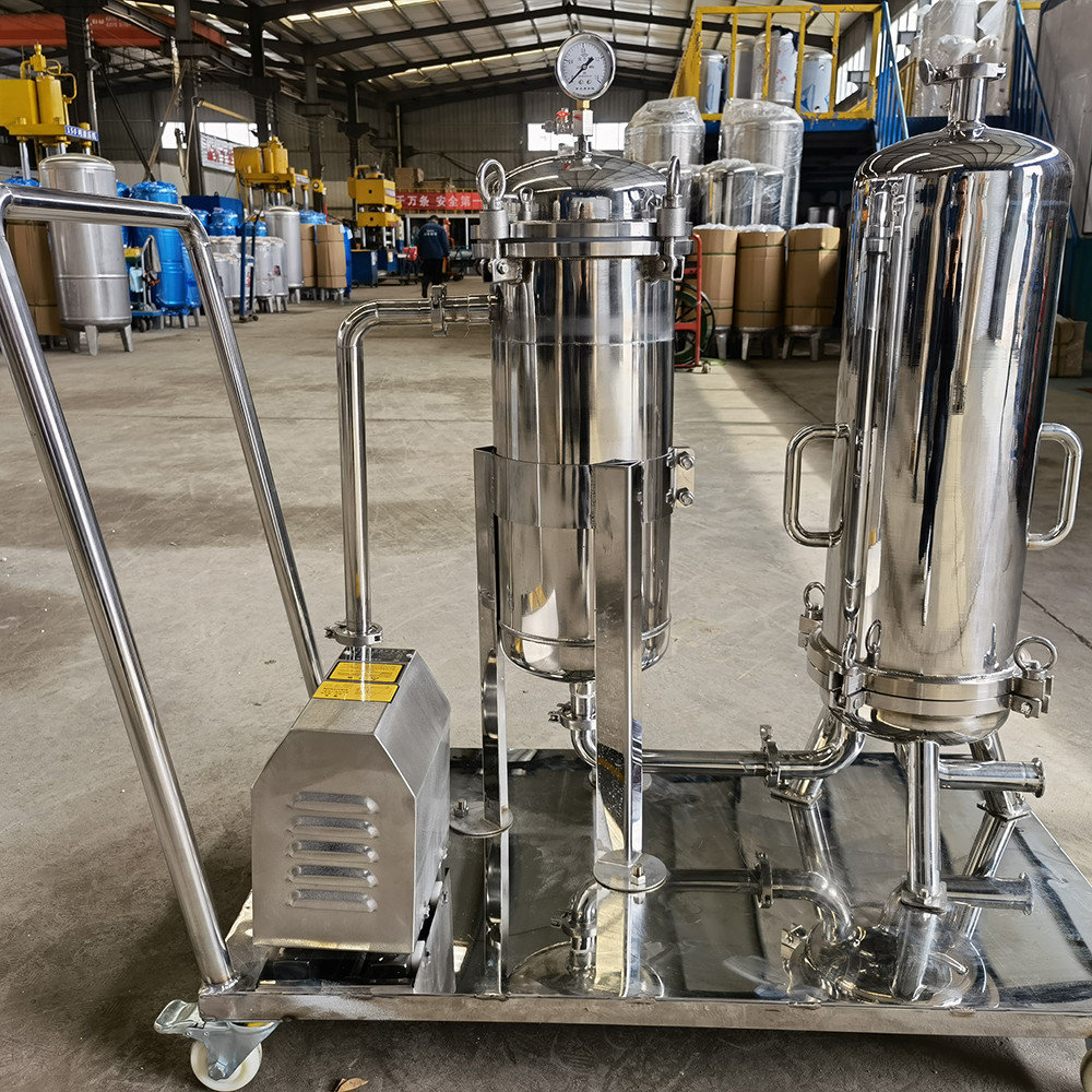 SS304 Bag Filter Housing Food And Beverage Micro Water Filtration