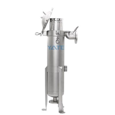 Water Inlet Filter Stainless Steel 304 Bag Filter Housing Flat Cover Side